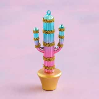 Cactus Ornament by Glitterville, 7"
