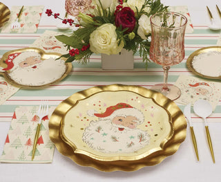 Vintage Santa Dinner Plates