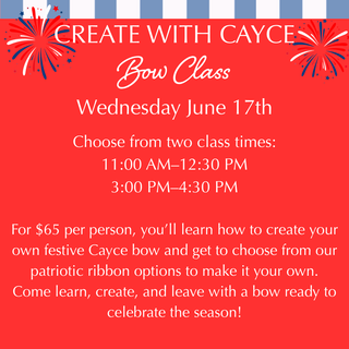 Create with Cayce - Monthly Bow Class
