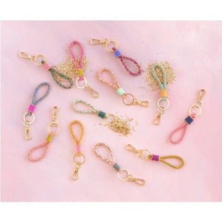 Cosmic Confetti Key Ring Loop by Glitterville