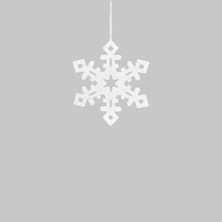 Foam Glitter Snowflake
