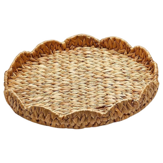 Scalloped Edge Round Tray