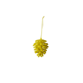 Flocked Pinecone Ornament