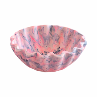 Velour Ruffle Resin Bowl by Glitterville, 12"