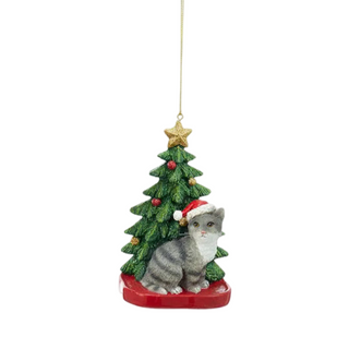 Christmas Tree Cat Ornament