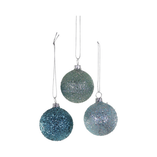 Glittered Ball Ornaments