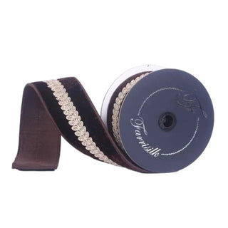 Chocolate Diamond Ribbon, 2.5"X5YD