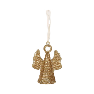 Gilded Wired Angel Ornament