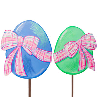 Plaid Bow Egg