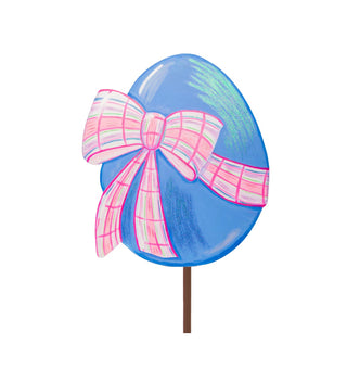 Plaid Bow Egg