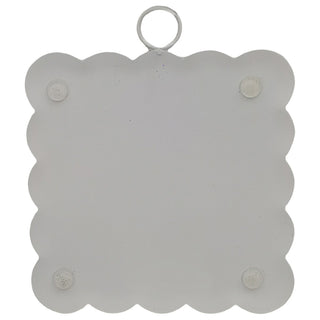 Scallop Bunny In Boxwood Wreath Mini Gallery Art