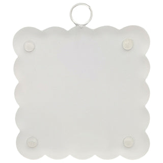 Scallop Blue Boxwood Bunny Mini Gallery Art