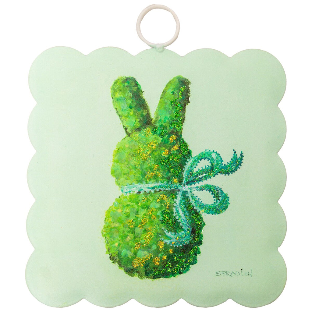 Scallop Green Boxwood Bunny Mini Gallery Art – Miss Cayce's