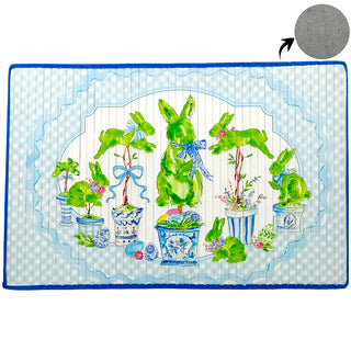 Beck’s Rabbits In Pots Bamboo Mat