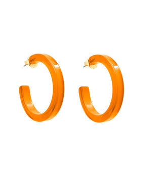 Resin Open Hoop Earring