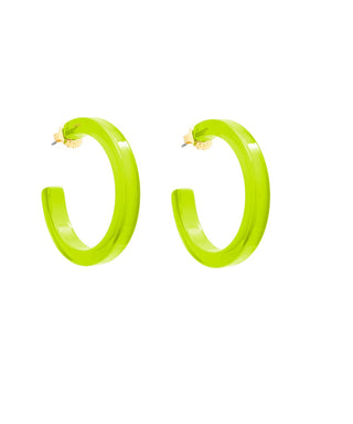 Resin Open Hoop Earring