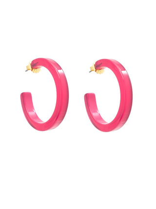 Resin Open Hoop Earring