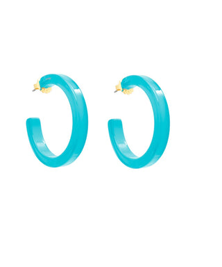 Resin Open Hoop Earring