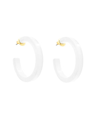 Resin Open Hoop Earring