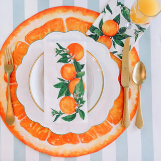 Orange Orchard Guest Napkin Set