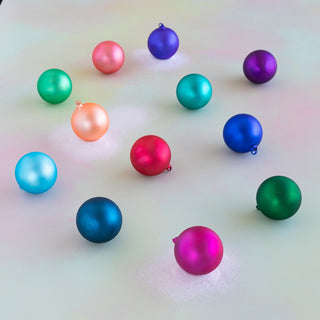 Satin Glass Ball Ornament by Glitterville