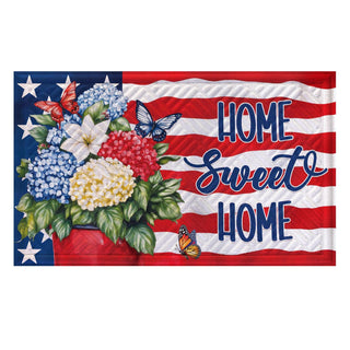 Patriotic Hydrangeas Embossed Mat