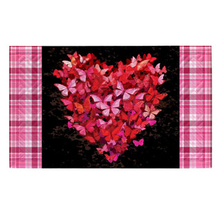 Butterfly Heart Embossed Mat