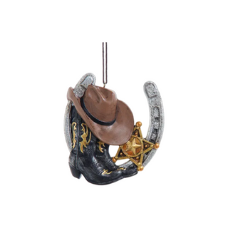 Western Horseshoe Ornament