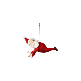 Yoga Santa Ornament