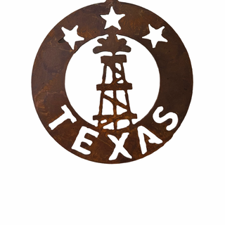 Rustic Texas Oil Derrick Ornament