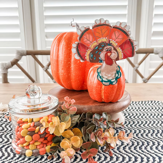 Mini Artful Turkey Pumpkin Parts