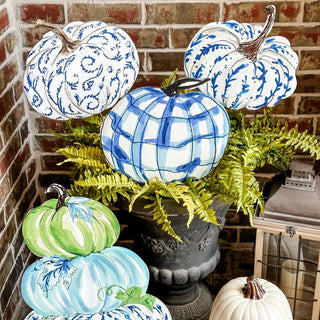 Beck’s Blue & White Pumpkins