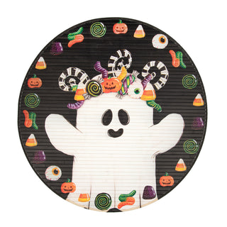 Candy Ghost Round Door Mat