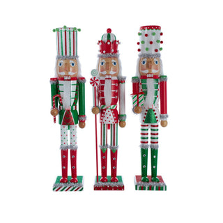 Festive Red, Green & White Nutcracker