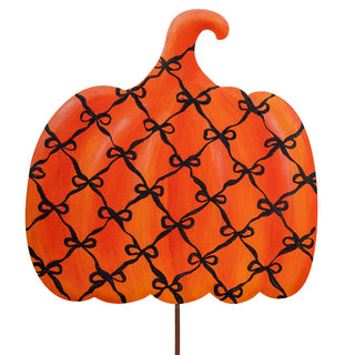 Black Bow Orange Pumpkin