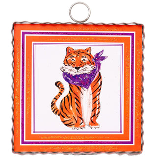 Mini Beck’s Purple & Orange Tiger Mini Gallery Art