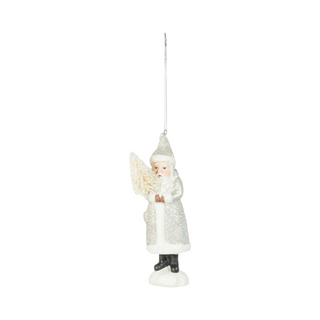 Glitter Santa Ornaments