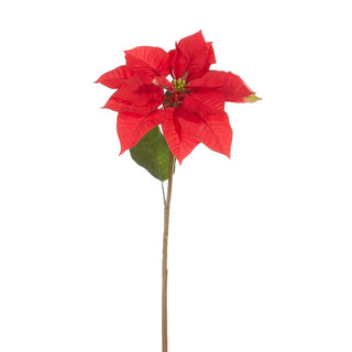 Classic Red Poinsettia Stem