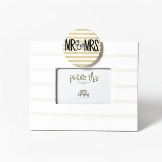 White Stripe Mini Frame by Happy Everything!