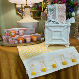 Cottontail Table Runner with Bunny Pom Pom