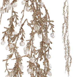Glittered Ice Garland, 6'