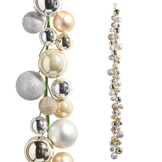 Champagne Ball Garland, 6'