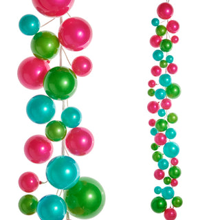 Bright Multicolor Ball Garland, 4'