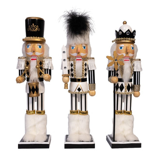 Black, White & Gold Nutcracker