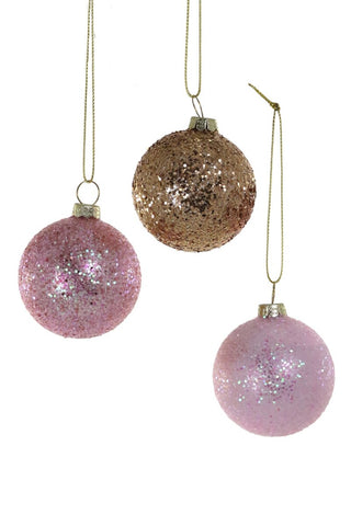 Glittered Ball Ornaments