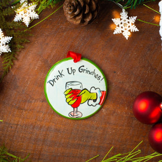 Drink Up Grinches Flat Ornament