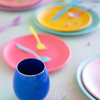 Rainbow Salad Plate by Glitterville