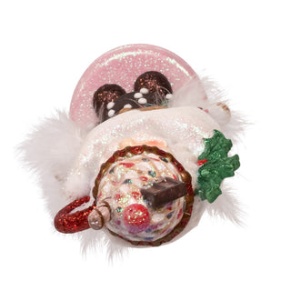 Gingerbread With Santa Mug Hat Nutcracker