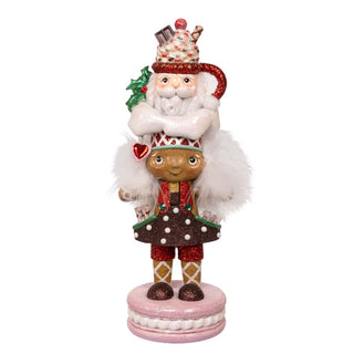 Gingerbread With Santa Mug Hat Nutcracker