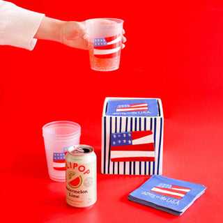 Flag Frosted Cups by Happy Everything